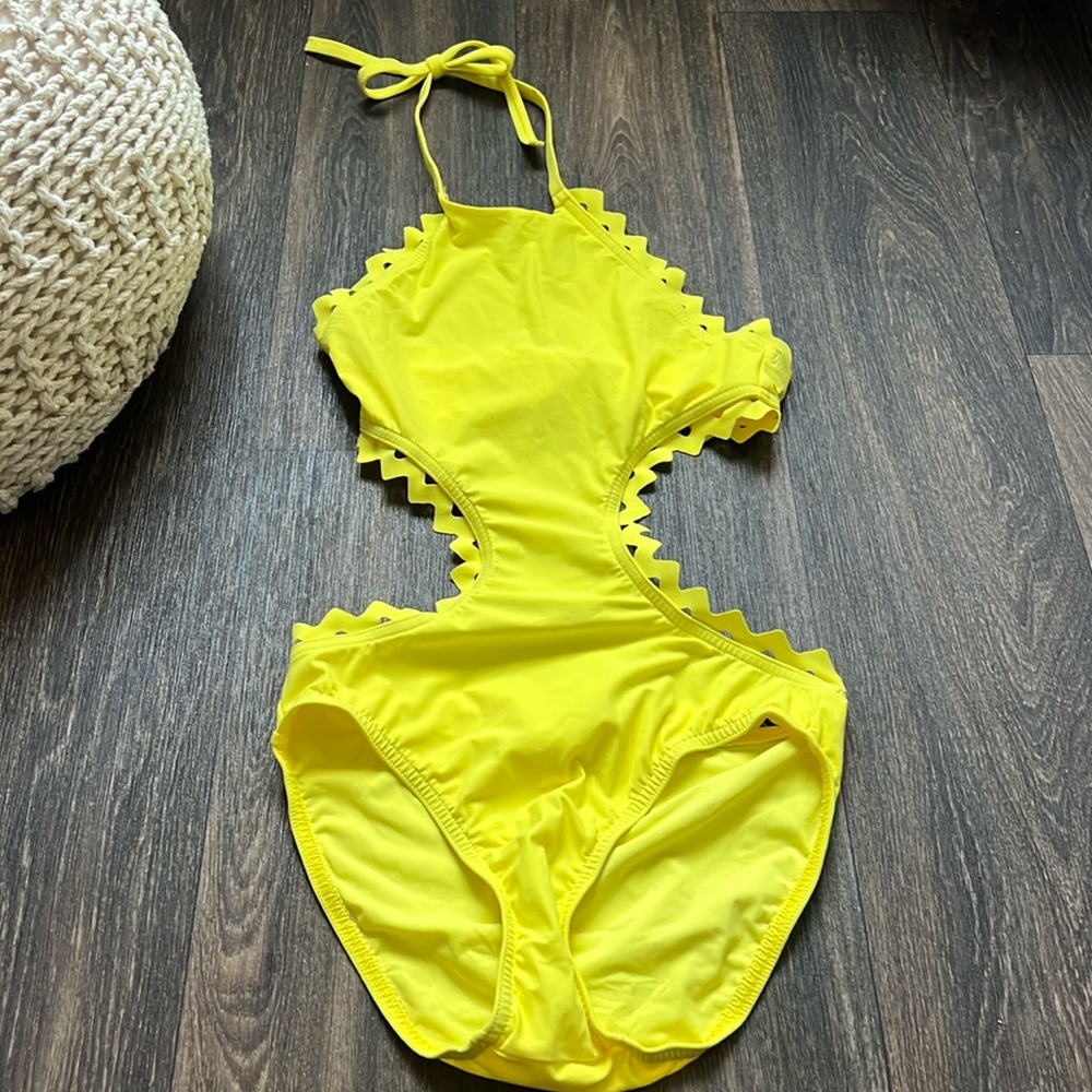 Karla Colleto Yellow  One Piece Swim Resort 2018